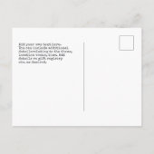  Baby Vervaldatum Kerst Engel Typset Aankondigingskaart (Achterkant)