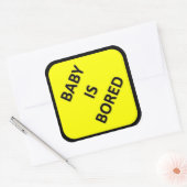 Baby verveelt zich als Sticker (Envelop)
