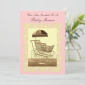  Baby vervoer ~ Baby shower Kaart (Staand voorkant)