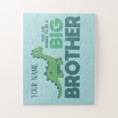 Baby verwacht een grote dinosaurusbroer legpuzzel (Verticaal)