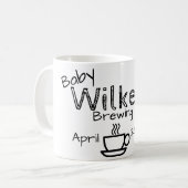 baby verwacht zwangerschap koffiemok (Voorkant links)