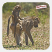 Baby-verzorging Vierkante Sticker (Voorkant)