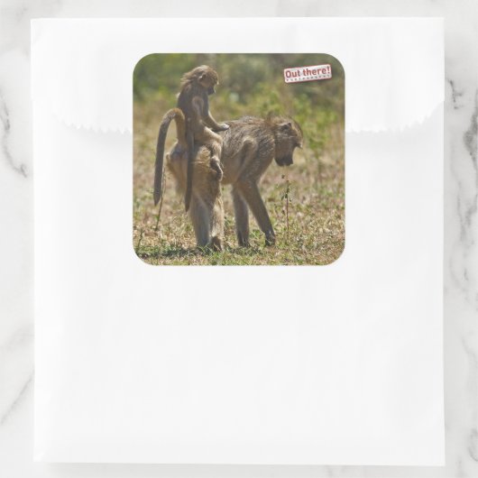 Baby-verzorging Vierkante Sticker (Tas)