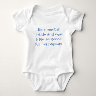 Baby vest met slogan romper