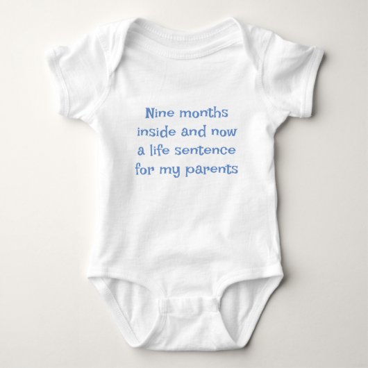 Baby vest met slogan romper (Voorkant)
