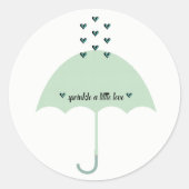 BABY-viering Spetter-spuit-feest Ronde Sticker (Voorkant)