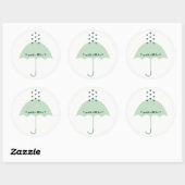 BABY-viering Spetter-spuit-feest Ronde Sticker (Vel)