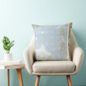 Baby vierkant Sierkussen blauw (Stoel)