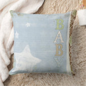 Baby vierkant Sierkussen blauw (Deken)