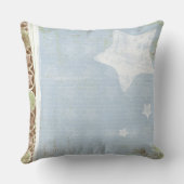 Baby vierkant Sierkussen blauw (Achterkant)