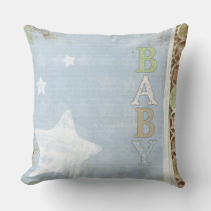 Baby vierkant Sierkussen blauw