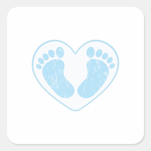Baby Vierkante Sticker (Voorkant)