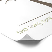 Baby Vingerafdruk Boom - Tweeling Poster (Hoek)