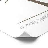 Baby Vingerafdrukstructuur - Geel Poster (Hoek)