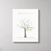 Baby Vingerafdrukstructuur - Twins Canvas Afdruk (Voorkant)