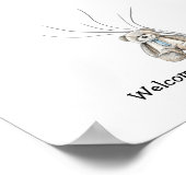 Baby Vingerprint Guestbook N.2 Poster (Hoek)