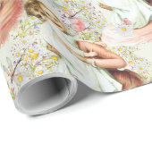 Baby Vintage Wrapping White Cadeaupapier (Rol Hoek)