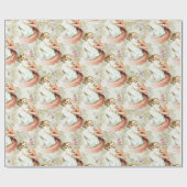 Baby Vintage Wrapping White Cadeaupapier (Vlak)