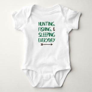 Baby Vissende Hunting Jersey Bodysuit Shirt