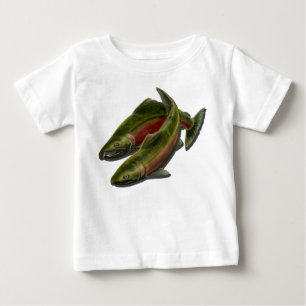 Baby Visser Shirt Baby Zalm Fish Creeper