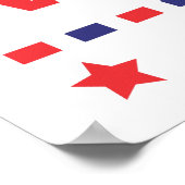 Baby visueel alfabet rood donkerblauw abc poster (Hoek)