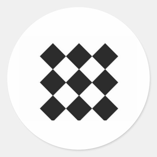 Baby Visuele stimulatie Ronde Sticker (Voorkant)