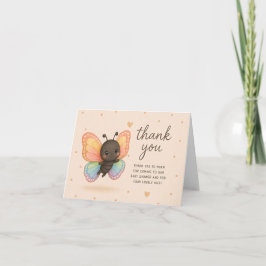 Baby Vlinder Baby Shower Bedankkaart