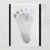 Baby voetafdruk briefkaart (Voorkant)