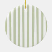 Baby voetafdruk eerste kerstversiering keramisch ornament (Achterkant)