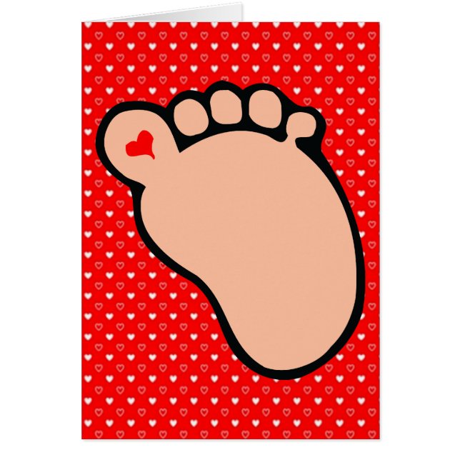 baby-voetafdruk lichte huid (Voorkant)