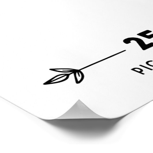 Baby voetafdruk Poster wortelpatches (Hoek)