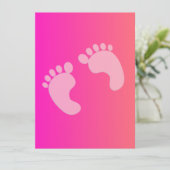 Baby voetafdrukken (Staand voorkant)
