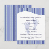 Baby voetafdrukken Baby shower - blauw Kaart (Voorkant / Achterkant)