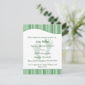Baby voetafdrukken Baby shower - Groen Kaart (Staand voorkant)