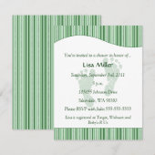 Baby voetafdrukken Baby shower - Groen Kaart (Voorkant / Achterkant)