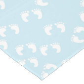 Baby Voetafdrukken, Baby, voetstappen, Feet, blauw Medium Tafelloper (Hoek)