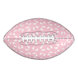 Baby voetafdrukken, baby's voet, voetstappen, roze american football