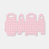 Baby voetafdrukken, baby's voet, voetstappen, roze bedankdoosjes (Uitgevouwen)