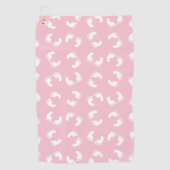 Baby voetafdrukken, baby's voet, voetstappen, roze golfhanddoek (Voorkant)