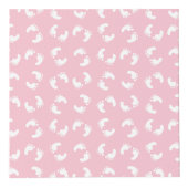 Baby voetafdrukken, baby's voet, voetstappen, roze kubus (Rechts)