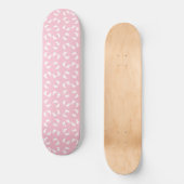 Baby voetafdrukken, baby's voet, voetstappen, roze persoonlijk skateboard (Voorkant)