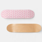 Baby voetafdrukken, baby's voet, voetstappen, roze persoonlijk skateboard (Horizontaal)