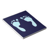 Baby Voetafdrukken (Boy) Notitieblok (Schuin)