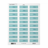 Baby voetafdrukken (Boy Twins) Etiket (Full Sheet)