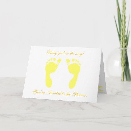 Baby Voetafdrukken (geel) (Voorkant)