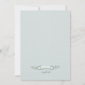 Baby Voetafdrukken Gendergelijkheid Uitnodiging va (Achterkant)