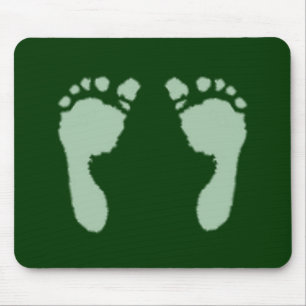 Baby voetafdrukken (groen) muismat