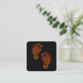 Baby voetafdrukken informatiekaartje (Staand voorkant)