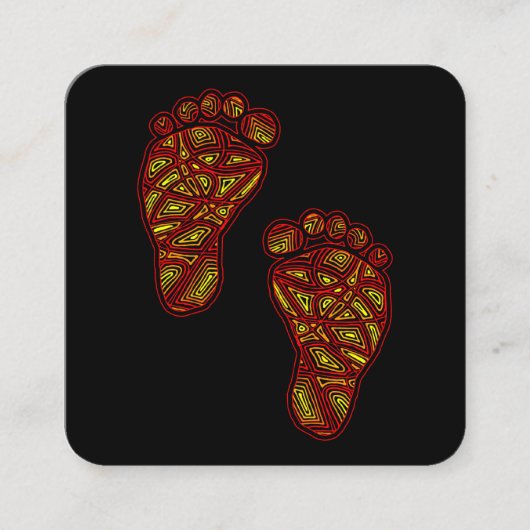 Baby voetafdrukken informatiekaartje (Voorkant)