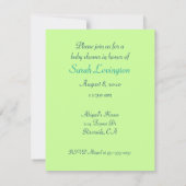 Baby voetafdrukken kaart (Achterkant)